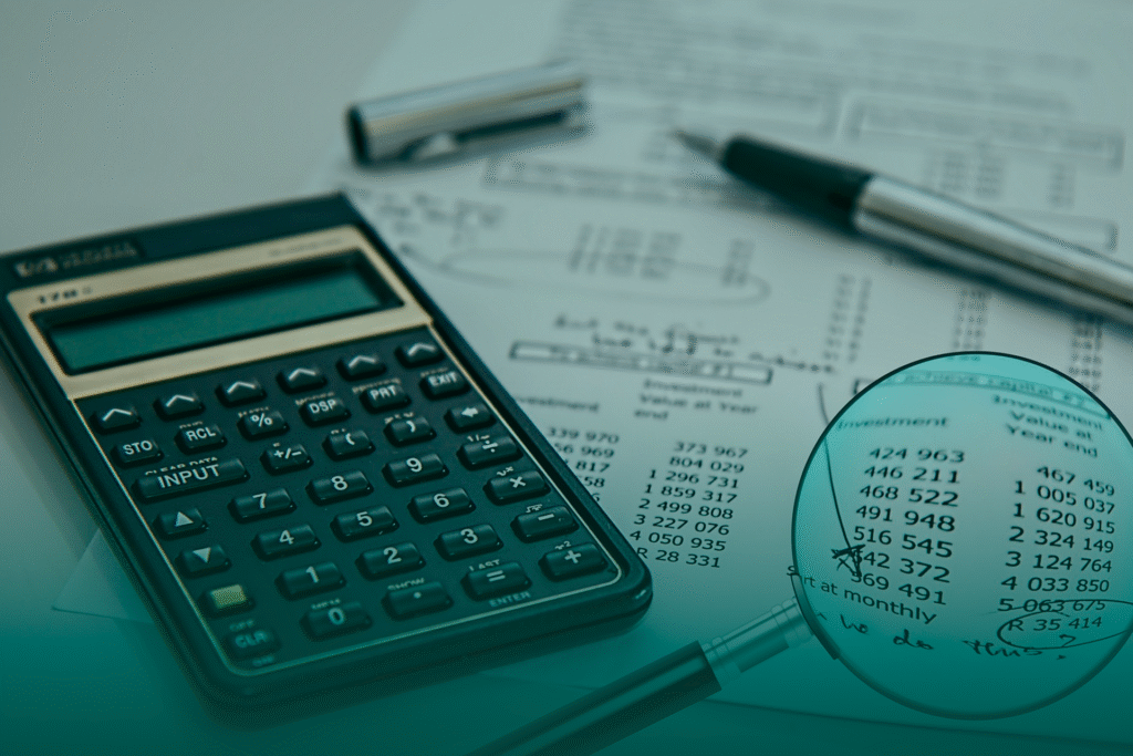 Calculator and financial statements